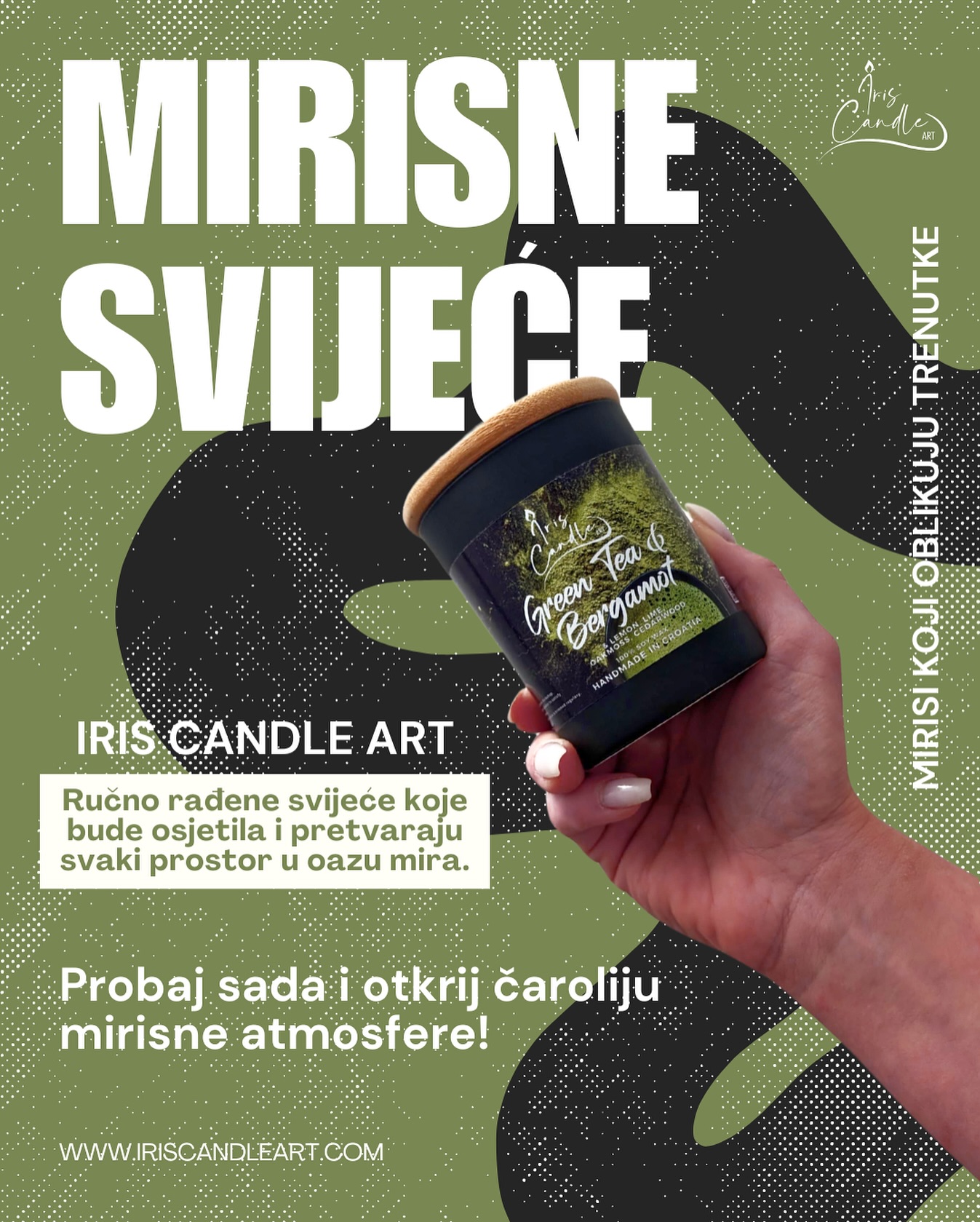 🌸 Više od svijeće!Ovo nije samo svijeća.
Ovo je mali komad mira. Trenutak luksuza.
Savršen dodatak svakom prostoru koji želiš učiniti toplijim, ljepšim, osobnijim.
I sve to s mirisom koji traje. 🌿🕯✨ Ručno rađene s pažnjom.
🛒 Dostupne na: www.iriscandleart.com#iriscandleart #mirisnesvijeće #prirodnainspiracija #handmadehrvatska #mirisniprostor #dekoracijesdušom #slowmoments #artofcalm